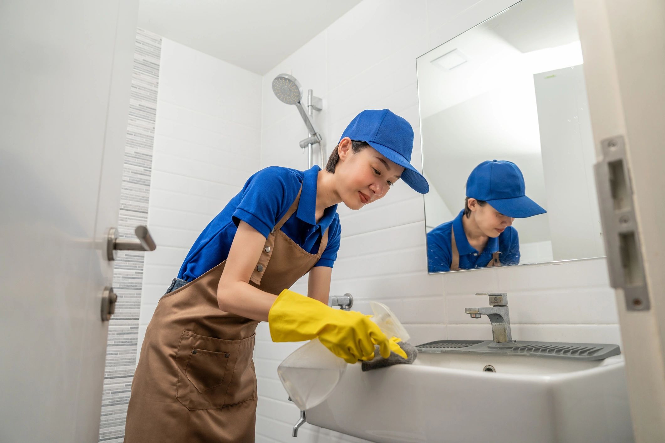 Homeowner portrait representing a satisfied plumbing client