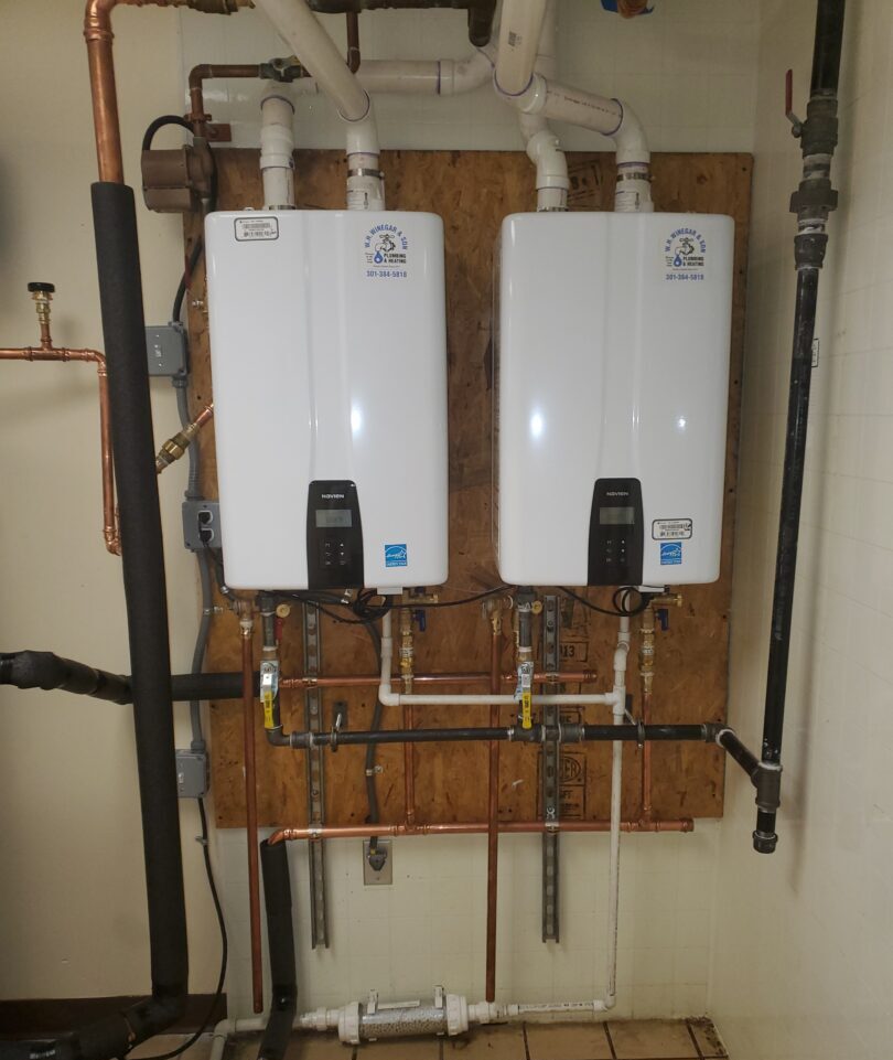 Tankless water heater installation service